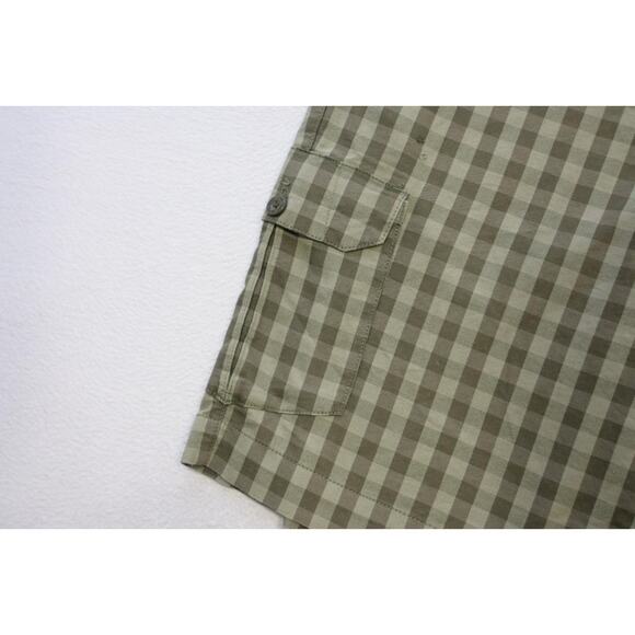 Nike Golf Cargo Shorts Dri Fit Sport Flat Athletic Performance Plaid Mens Sz 38 - Picture 3 of 8